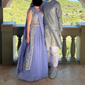 Beautiful Periwinkle Lehenga